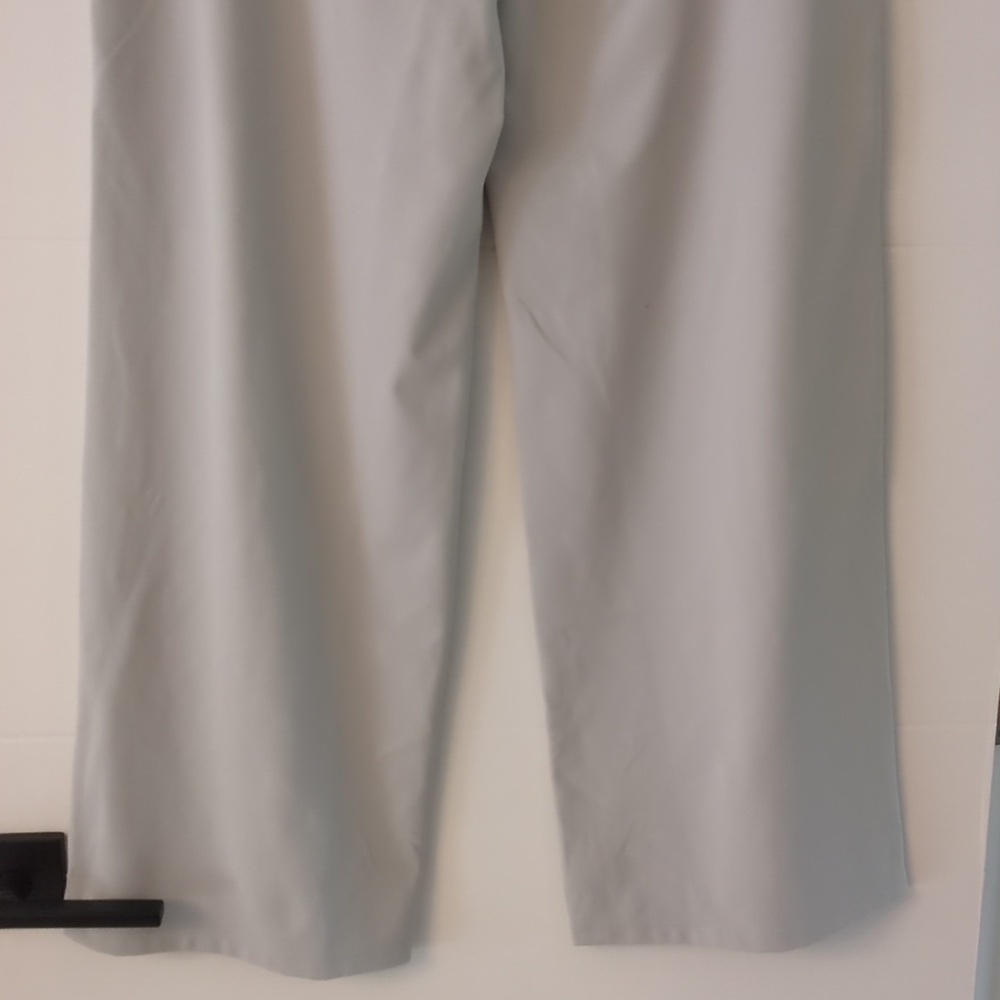 G4FREE Loose High Waisted Business Casual Stretchy Gray Wide-Leg Pants Travel XL - Picture 6 of 8